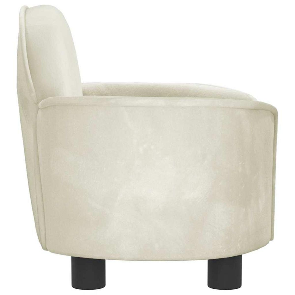 VIDAXL Lit pour chien creme 66x40x45 cm velours