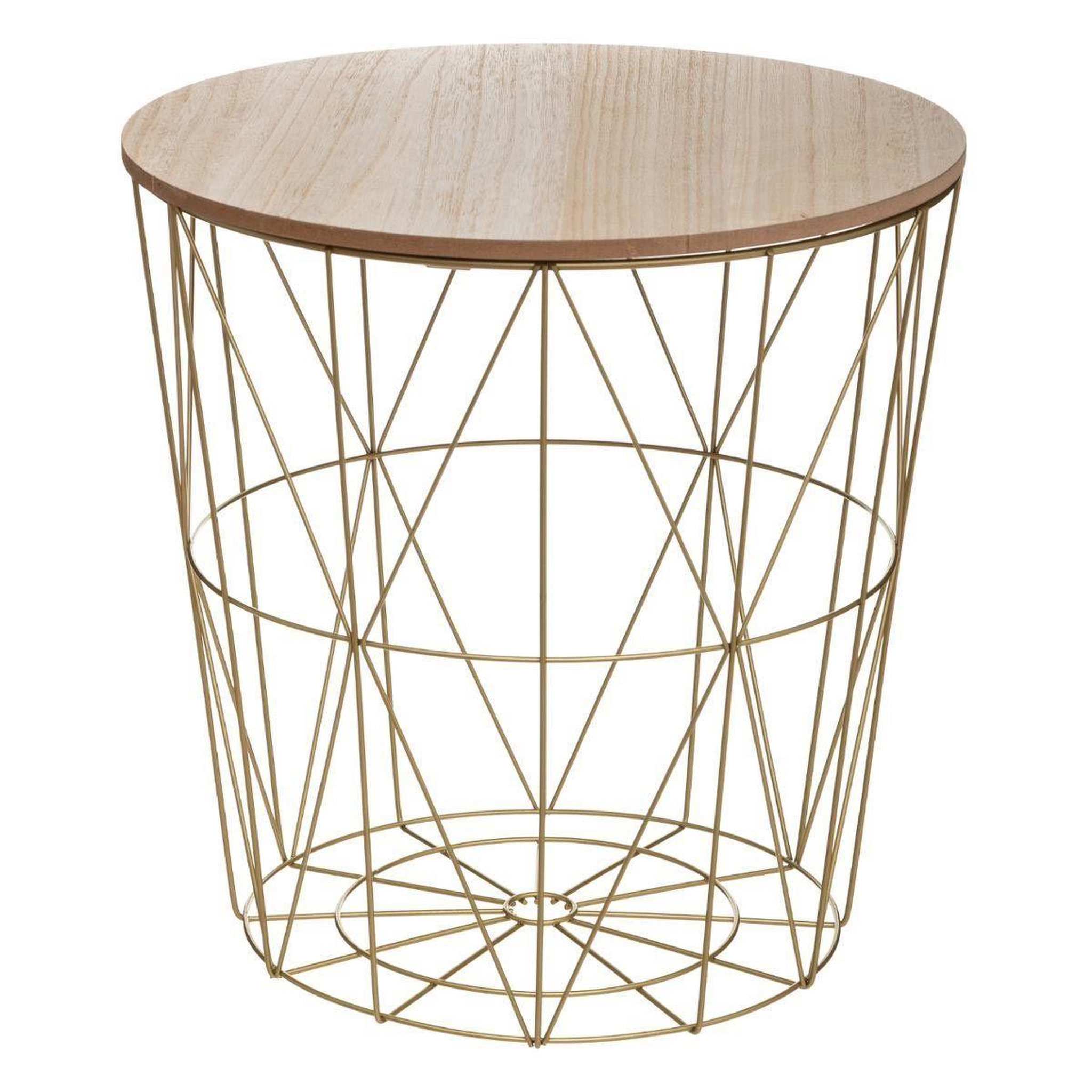 ATMOSPHERA Table d'Appoint Design  Kumi  41cm Or