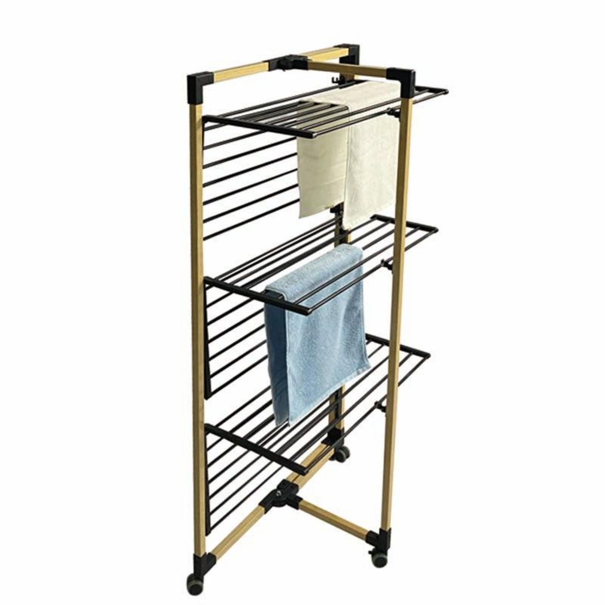 Kitchen move Séchoir à linge tour 30m bois 3 niveaux - bat-wd-11