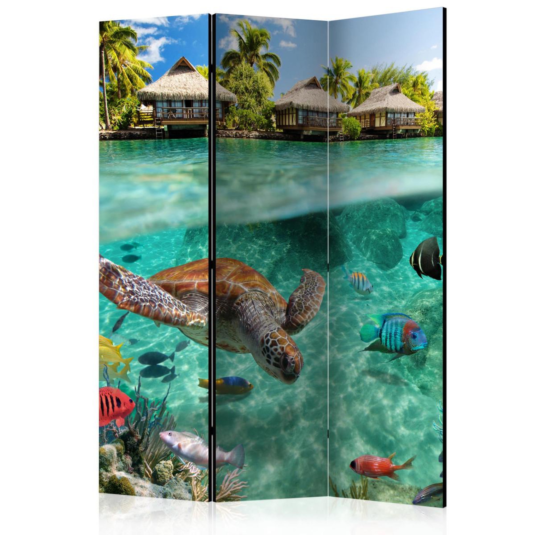 Paris Prix Paravent 3 volets  under the surface of water  135x172cm