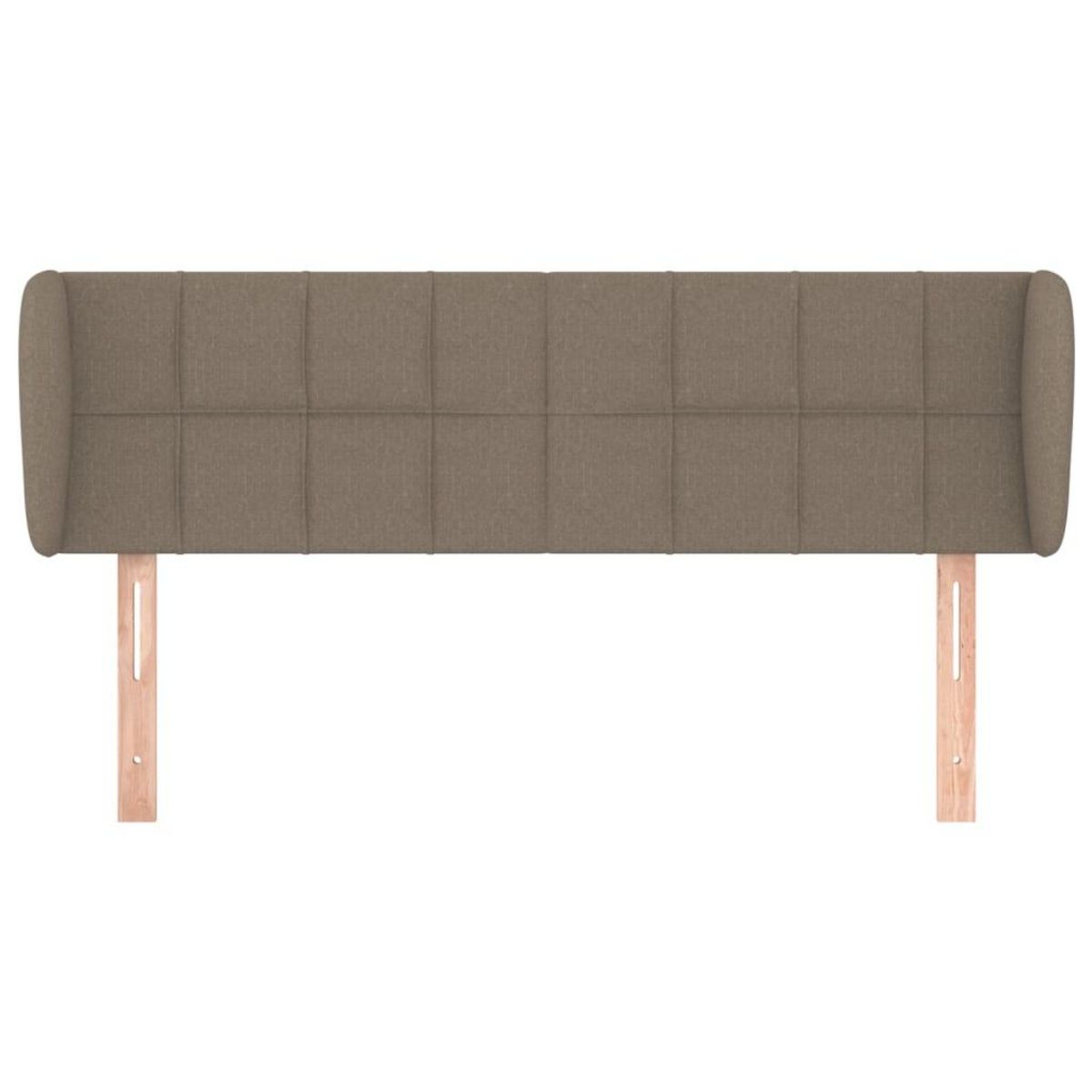 VIDAXL Tete de lit avec oreilles Taupe 147x23x78/88 cm Tissu