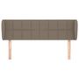 Voir la diapositive 3 : VIDAXL Tete de lit avec oreilles Taupe 147x23x78/88 cm Tissu