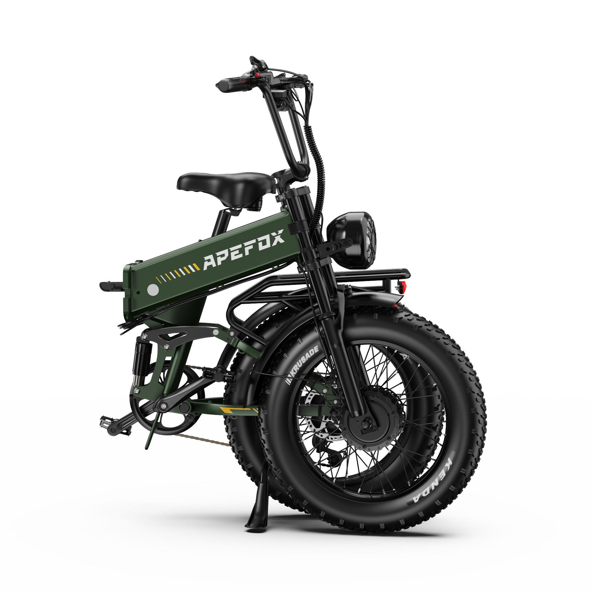 Voir la diapositive 2 : APEFOX Vélo électrique pliable apefox rh20 à gros pneus, 48 ​​v, 22,5 ah, vert
