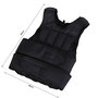 Voir la diapositive 3 : HOMCOM Gilet lesté réglable veste lestée 20 Kg max. poids amovibles entrainement musculation exercice boxe oxford noir