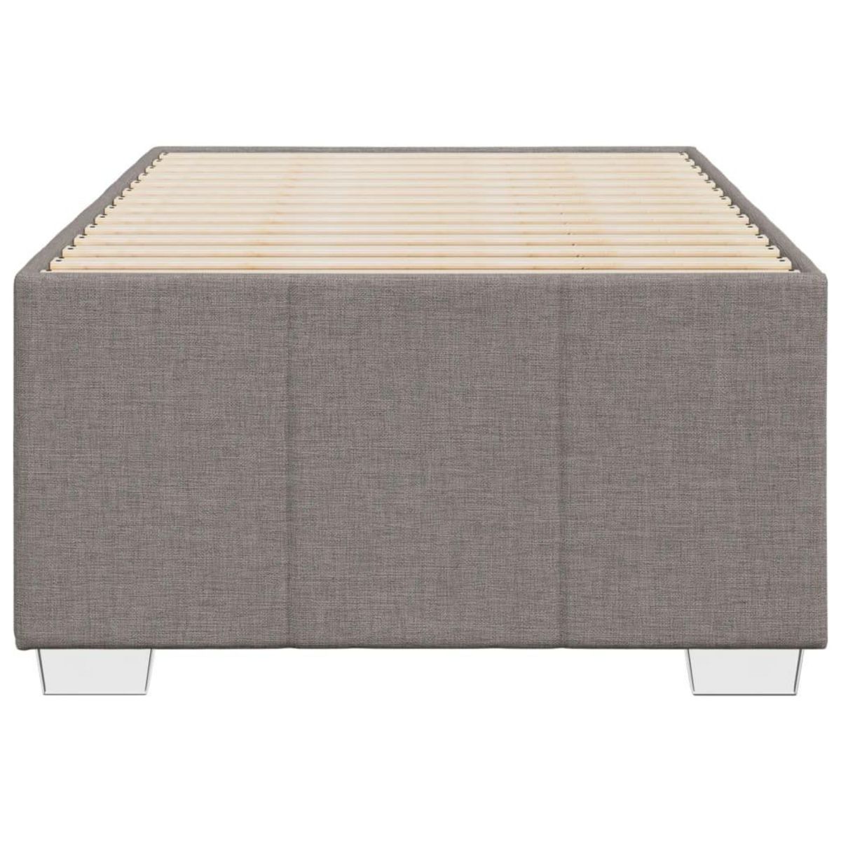 VIDAXL Cadre de lit sans matelas taupe 100x200 cm tissu