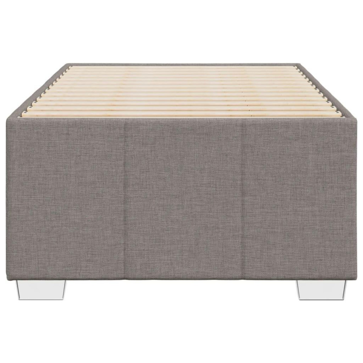 VIDAXL Cadre de lit sans matelas taupe 100x200 cm tissu
