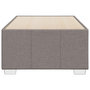 Voir la diapositive 4 : VIDAXL Cadre de lit sans matelas taupe 100x200 cm tissu