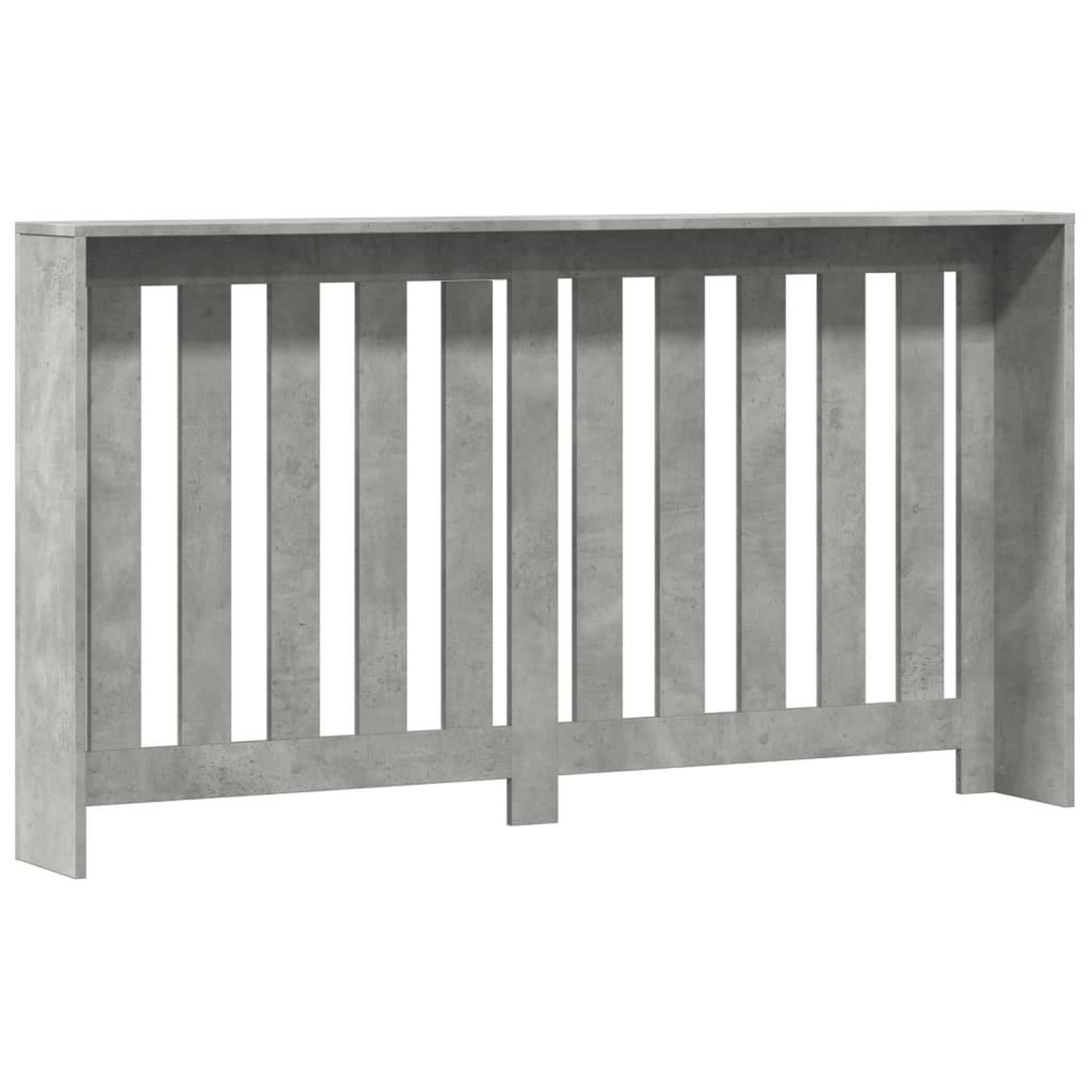Voir la diapositive 5 : VIDAXL Cache-radiateur gris beton 149x20x82 cm bois d'ingenierie