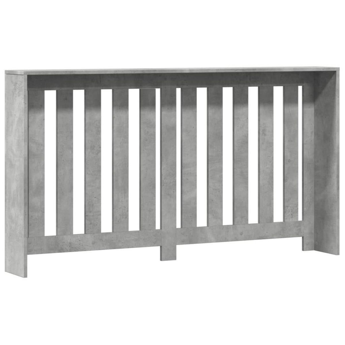 VIDAXL Cache-radiateur gris beton 149x20x82 cm bois d'ingenierie