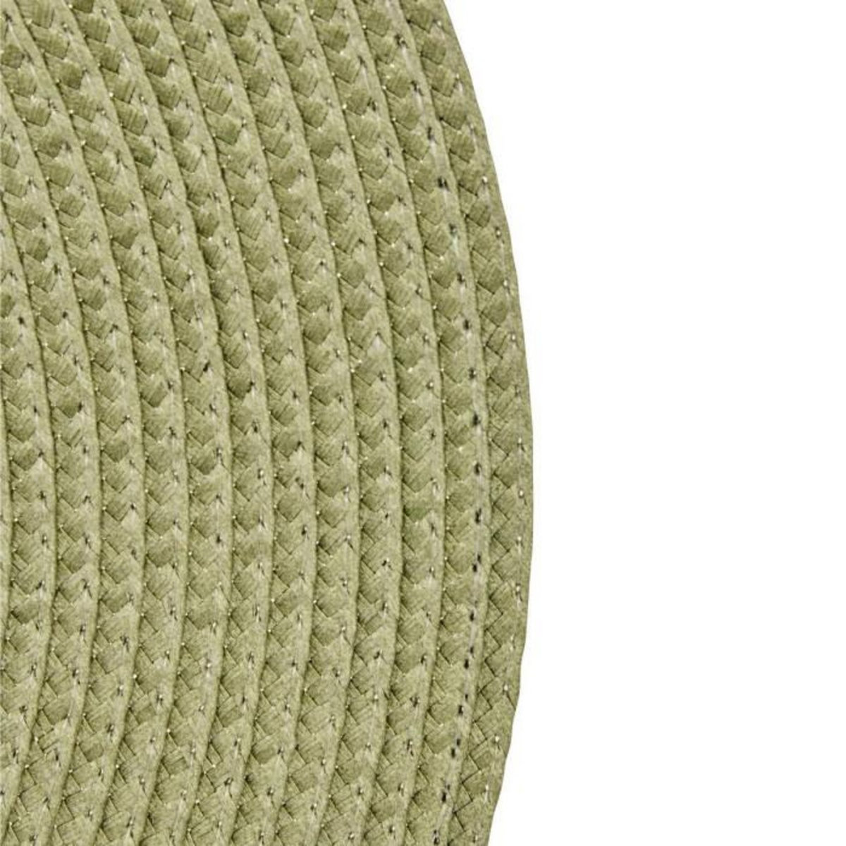 SECRET DE GOURMET Set de Table Rond  Tressé  38cm Vert Olive
