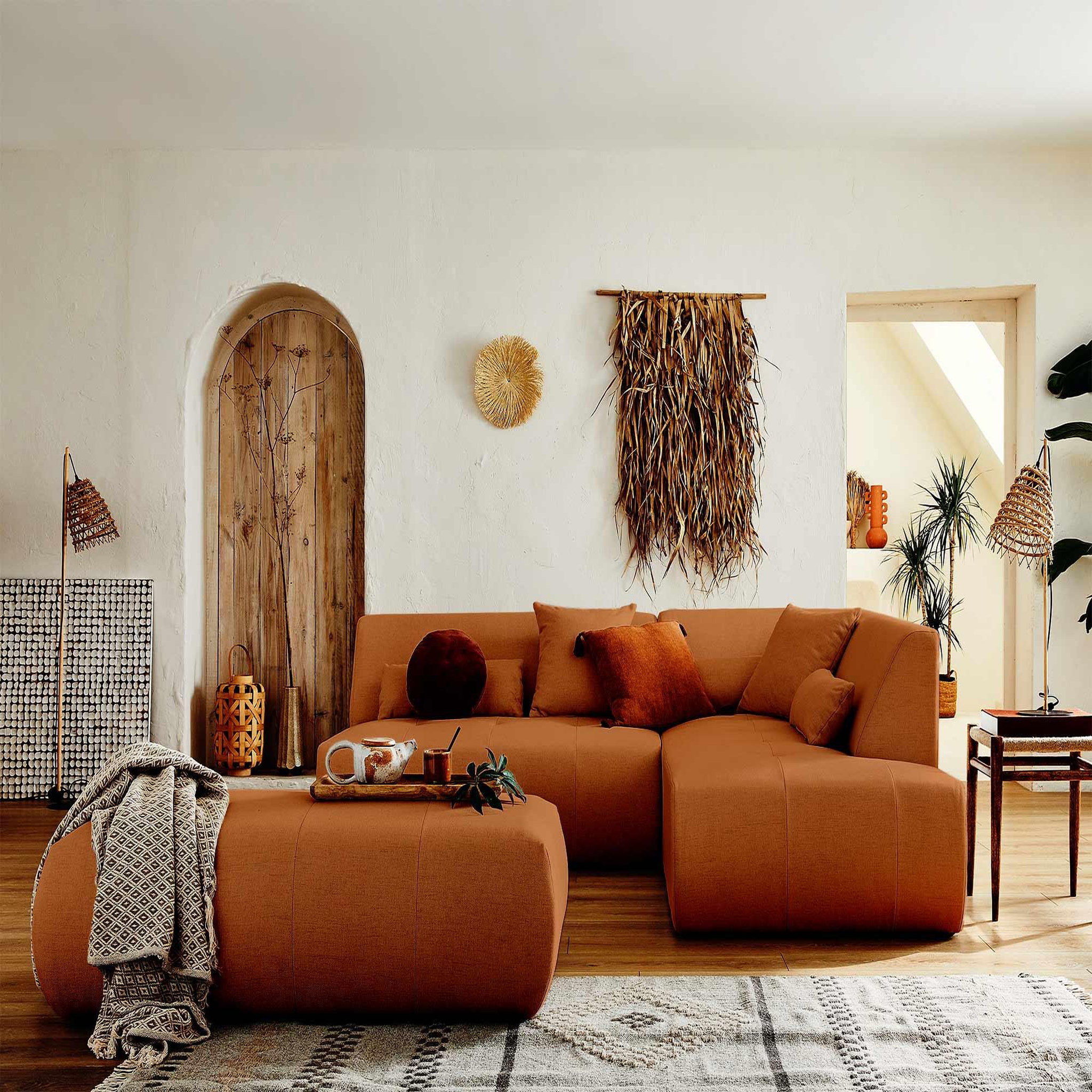 Voir la diapositive 4 : LISA DESIGN Onyx - pouf modulable - en tissu