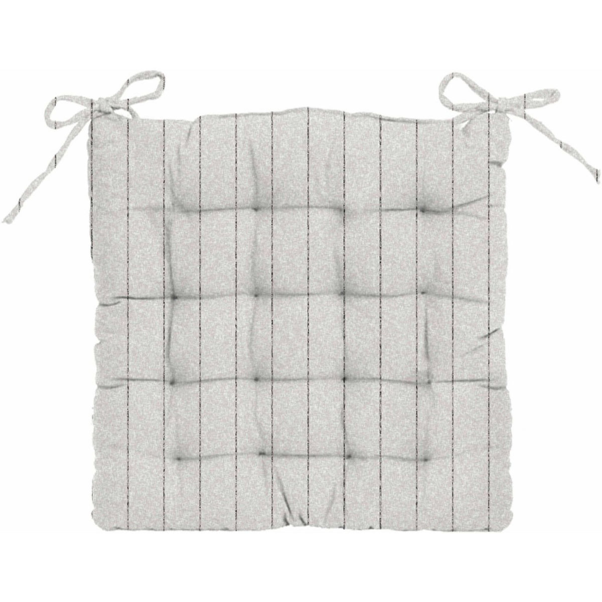 Galette de chaise matelassée fantaisie en coton motif lignes