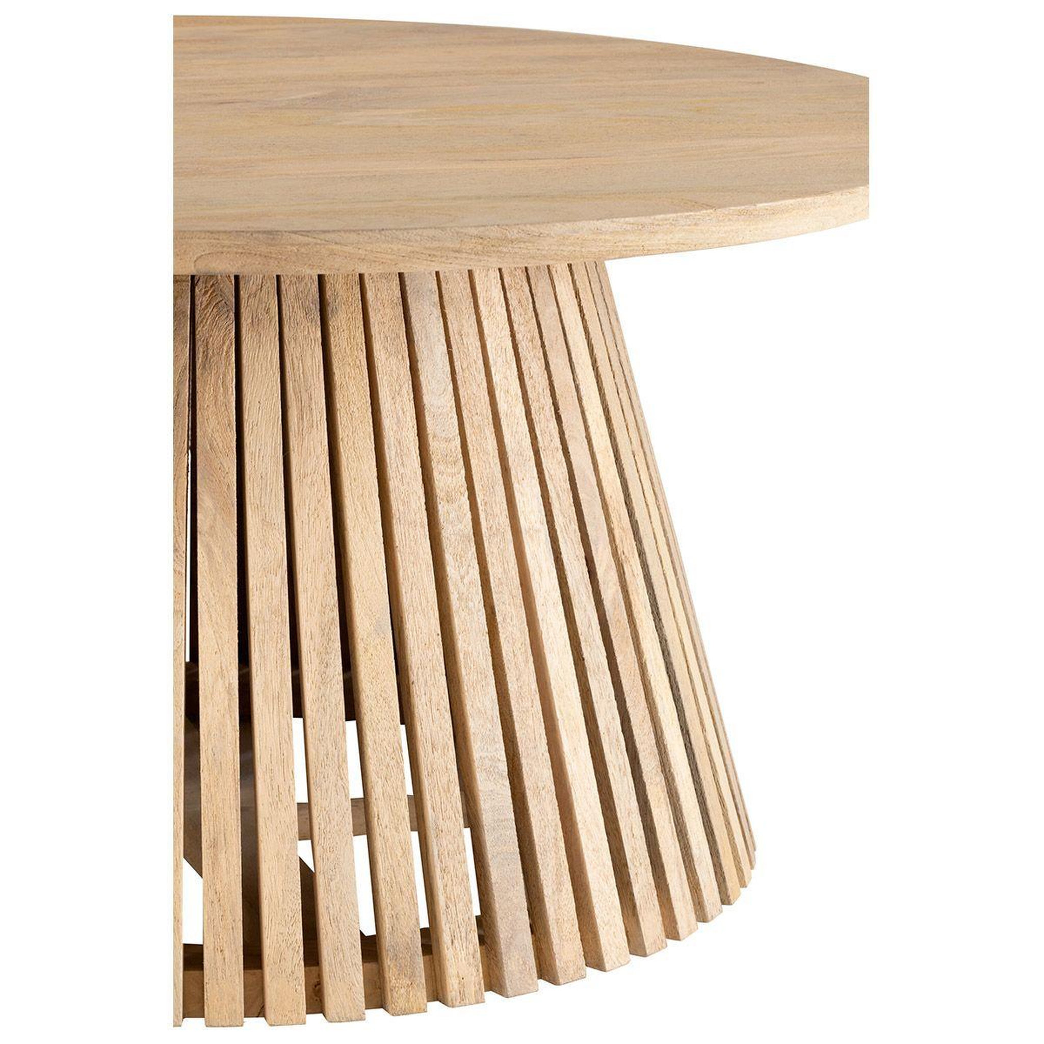 Voir la diapositive 3 : J-LINE Table Basse Design en Bois  Vincent  90cm Naturel