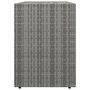 Voir la diapositive 5 : VIDAXL Armoire de rangement jardin Gris 100x55,5x80 cm Resine tressee