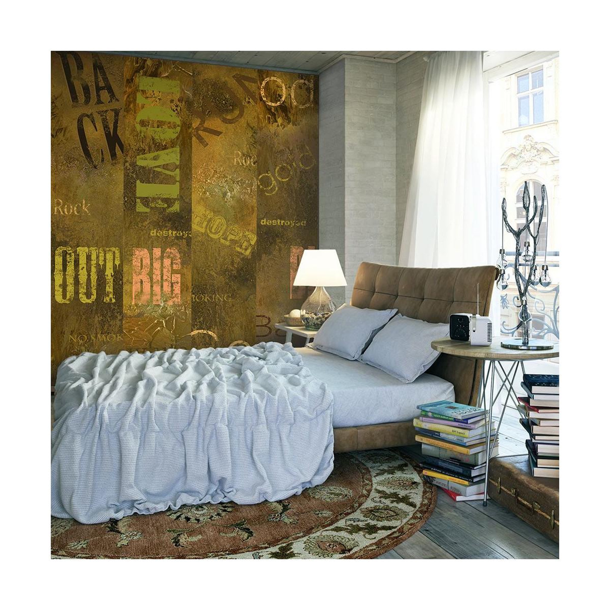 Paris Prix Papier peint  concrete epigraph  50x1000cm