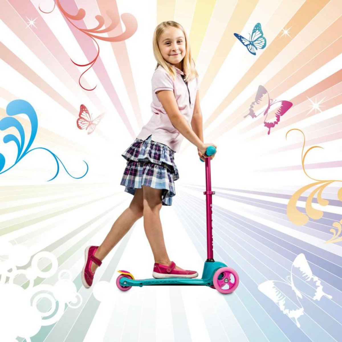 HUDORA Hudora Flitzkids Step Skate Wonders