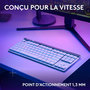 Voir la diapositive 3 : Logitech Clavier gamer sans fil G515 Lightspeed TKL tactile Blanc