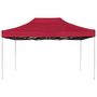 Voir la diapositive 2 : VIDAXL Tente de reception pliable Aluminium 4,5x3 m Bordeaux