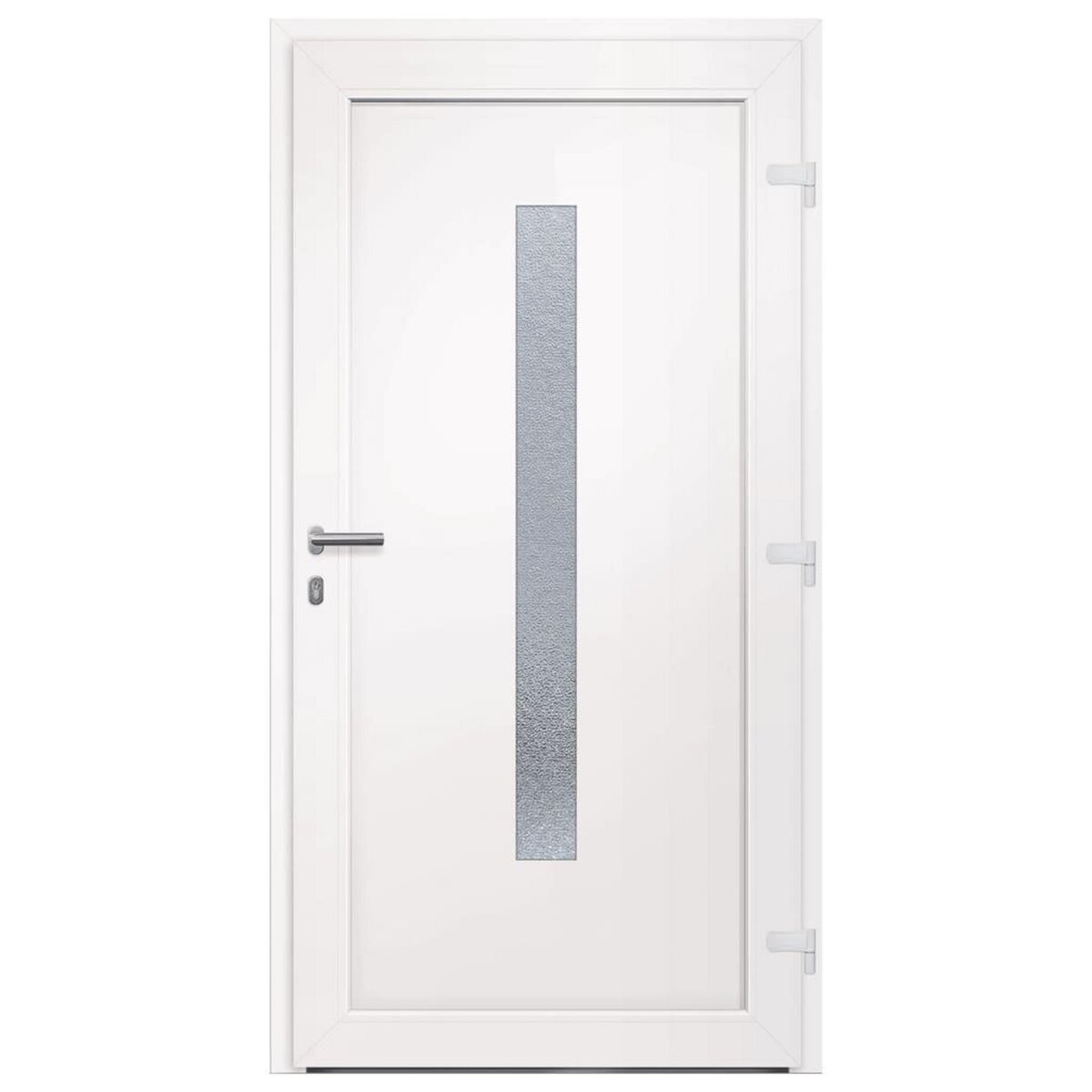 VIDAXL Porte d'entree Blanc 108x208 cm PVC
