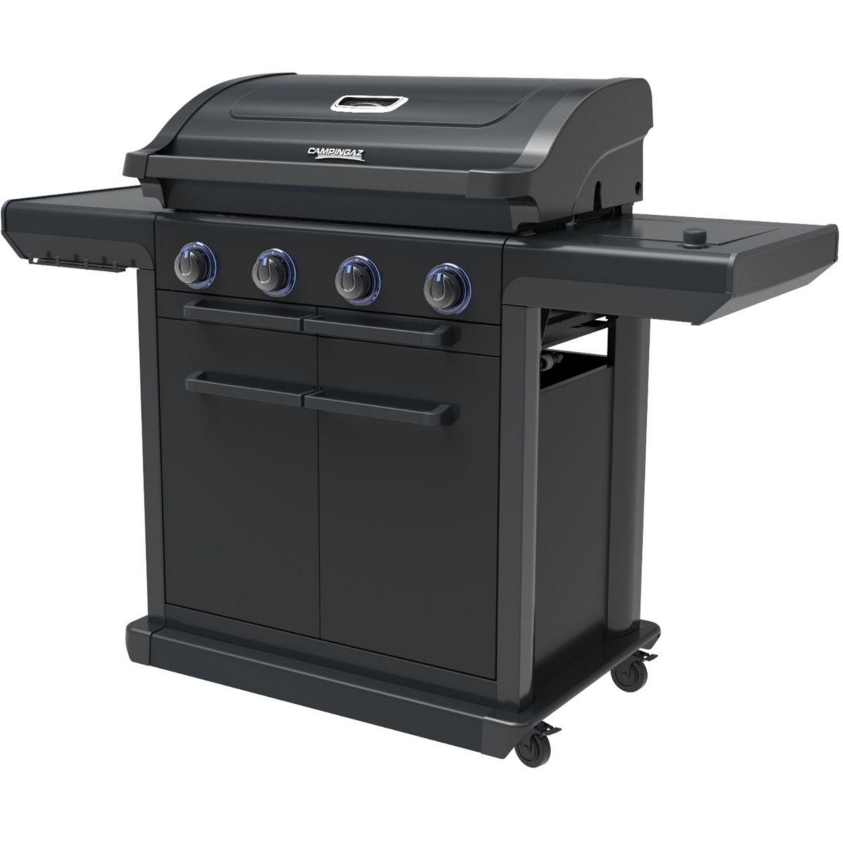 CAMPINGAZ Barbecue gaz Onyx 4S noir 4 brûleurs sur chariot, 72x46 cm