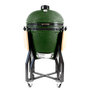 Voir la diapositive 2 : INTEC Barbecue à charbon Kamado Vert Céramique Ø 56cm 22  Grill Exterieur 122.1 x 69.6 x 117.4cm INTEC