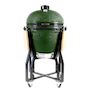Voir la diapositive 2 : INTEC Barbecue à charbon Kamado Vert Céramique Ø 56cm 22  Grill Exterieur 122.1 x 69.6 x 117.4cm INTEC