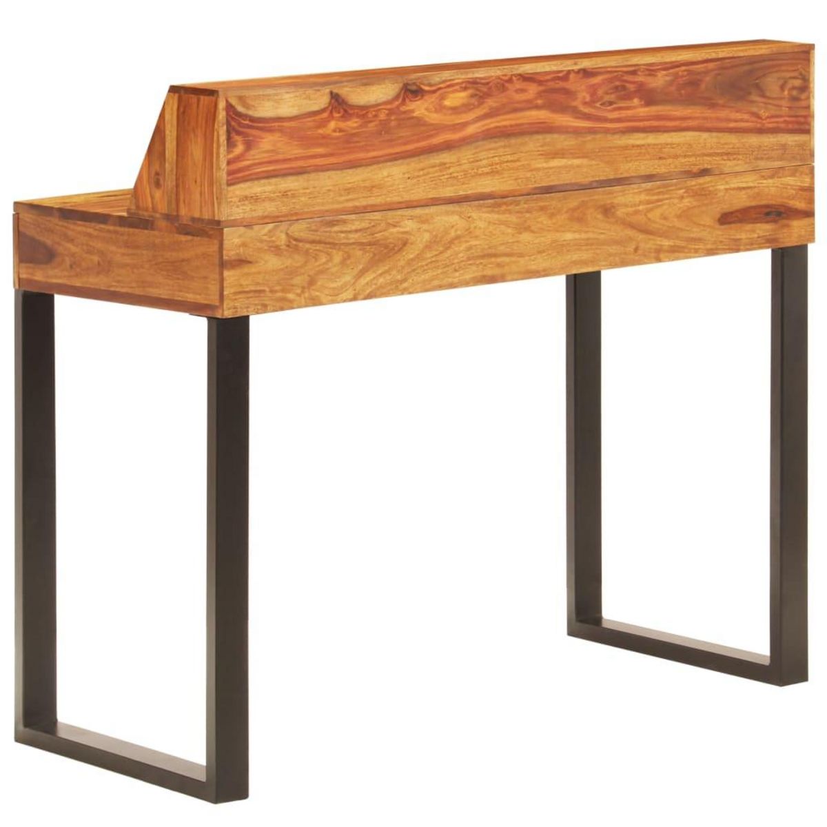 VIDAXL Bureau 110x50x94 cm Bois solide de Sesham et acier
