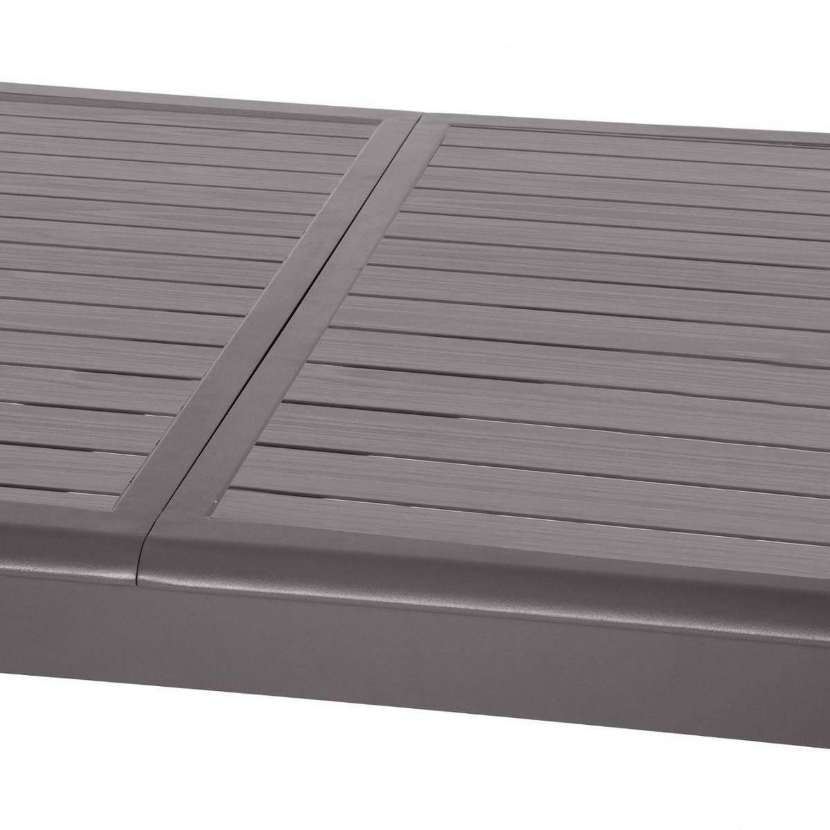 HESPERIDE Table de jardin extensible Azua - 10 Personnes - Marron expresso