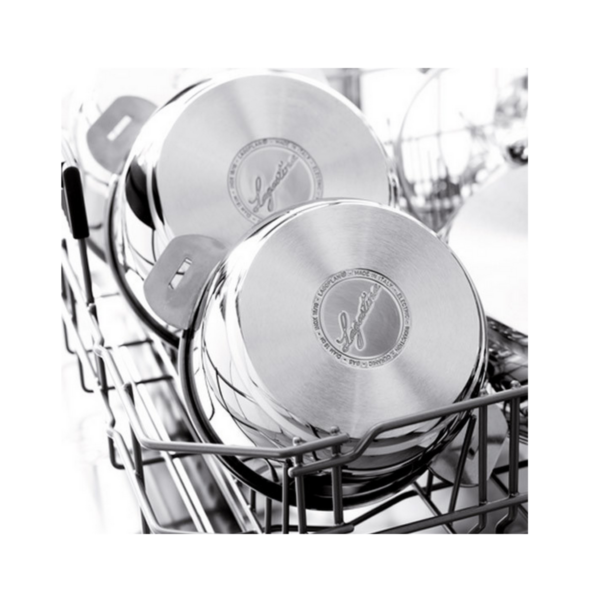 Lagostina Marmite inox 24cm + couvercle en verre - 012138020524