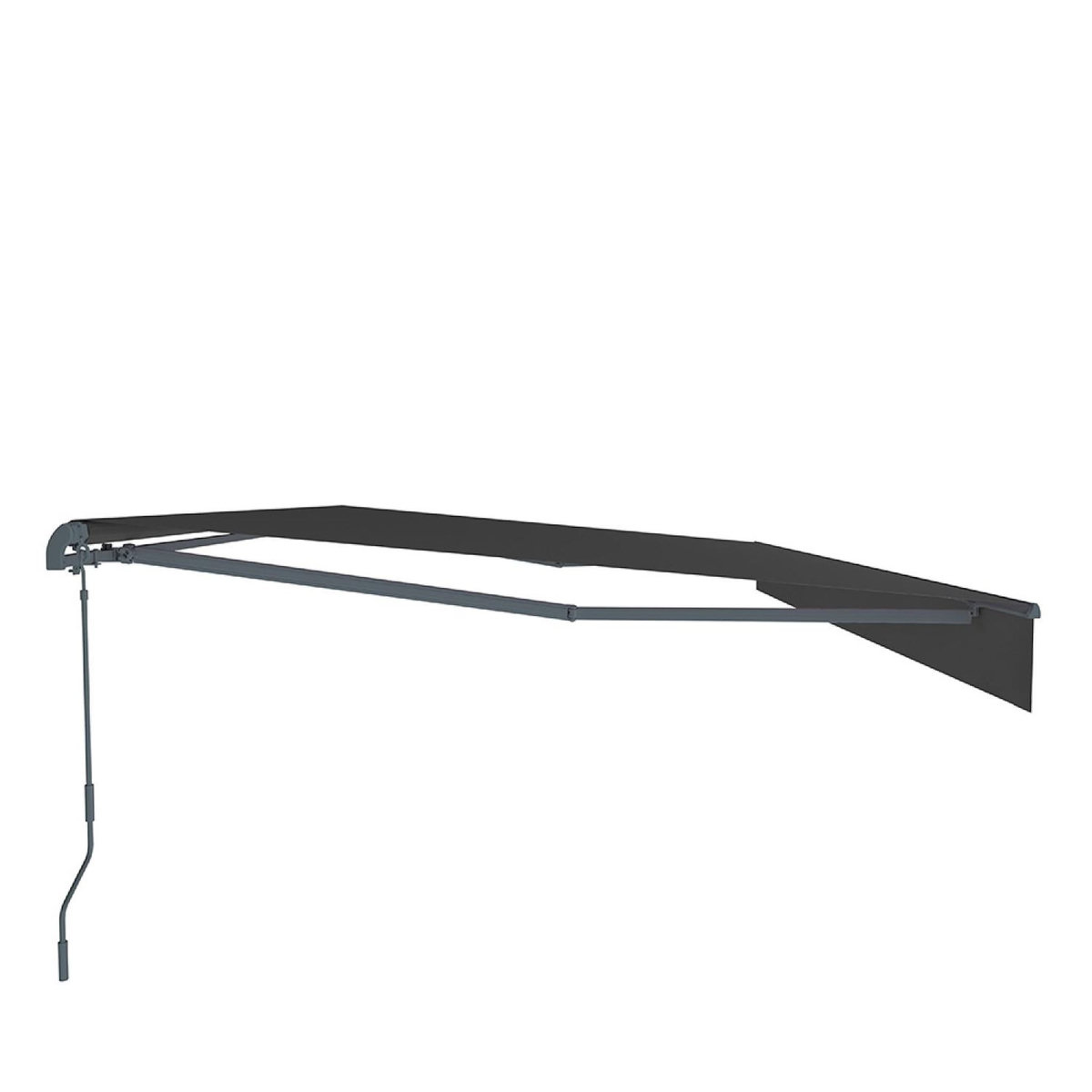 CONCEPT USINE Store banne manuel 2,95 x 2,5 m en aluminium avec toile gris ADRO