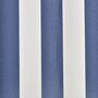 VIDAXL Toit d'auvent Toile Bleu et blanc 6x3 m (Cadre non inclus)
