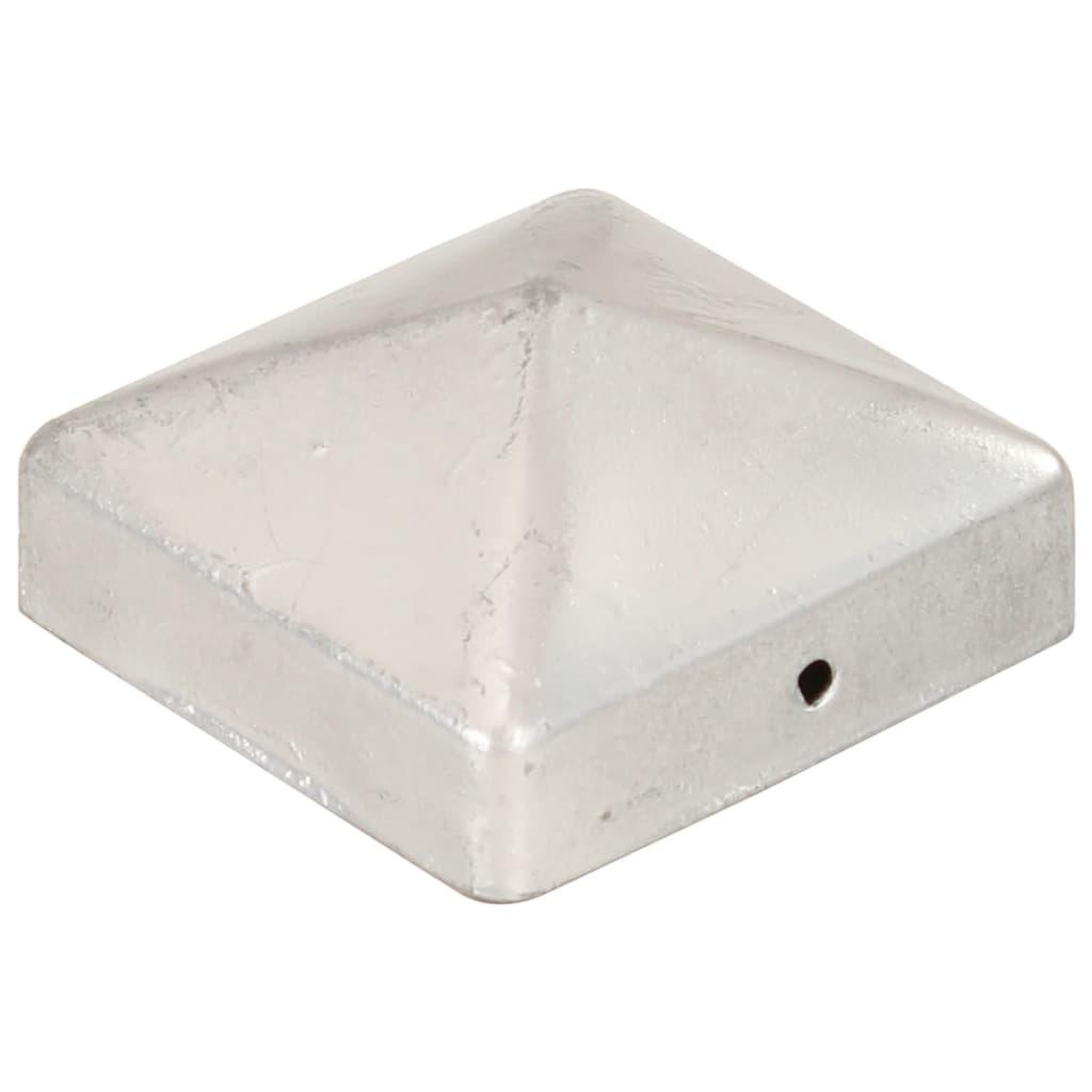 Voir la diapositive 2 : VIDAXL Bouchons de poteau de cloture 6 pcs Metal galvanise 71x71 mm