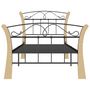 Voir la diapositive 4 : VIDAXL Cadre de lit sans matelas noir metal 90x200 cm
