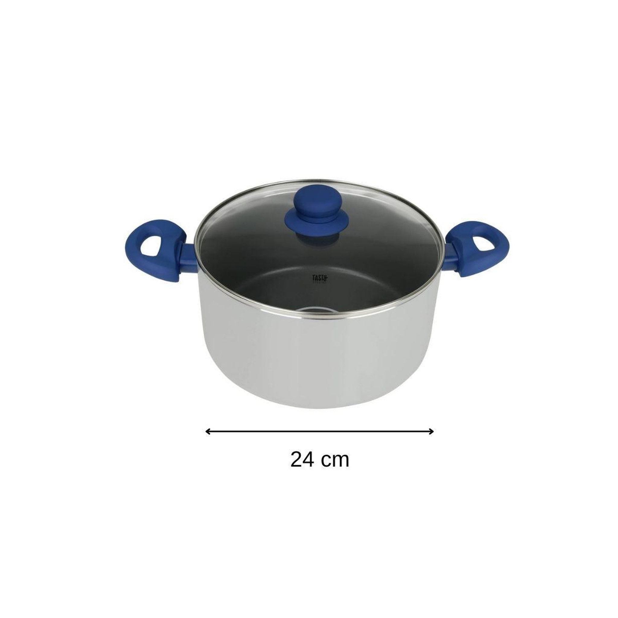 Voir la diapositive 3 : TASTY Faitout avec dosage d'huile et couvercle 24 cm tasty casserole