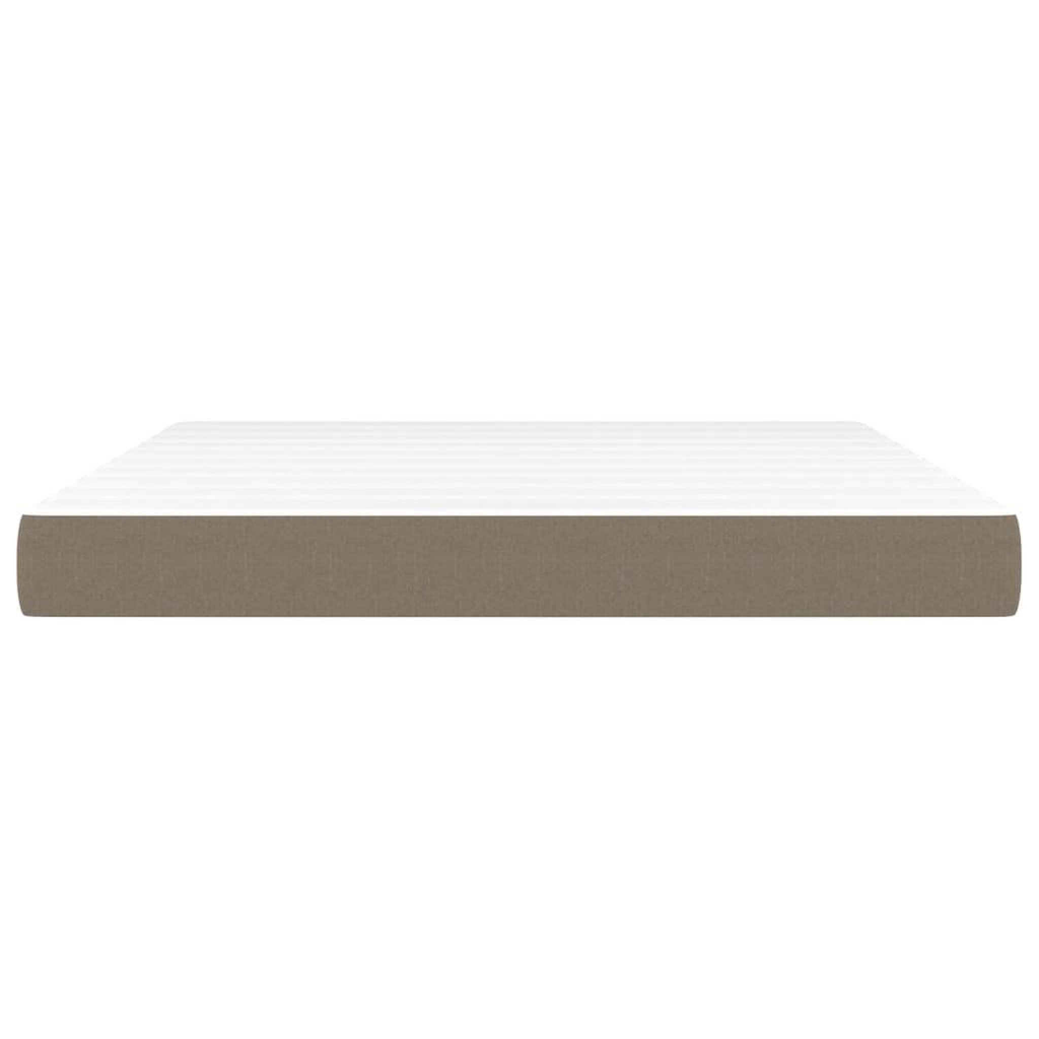 Voir la diapositive 3 : VIDAXL Matelas de lit a ressorts ensaches Taupe 180x200x20 cm Tissu