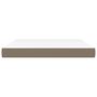 Voir la diapositive 3 : VIDAXL Matelas de lit a ressorts ensaches Taupe 180x200x20 cm Tissu