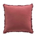 Paris Prix Coussin Déco à Franges  Eve  45x45cm Marsala