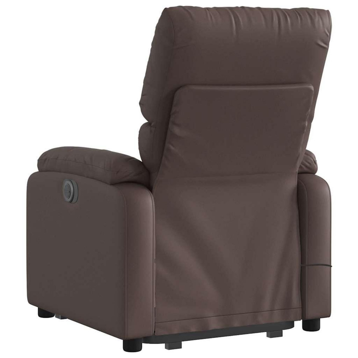 VIDAXL Fauteuil inclinable de massage electrique marron similicuir