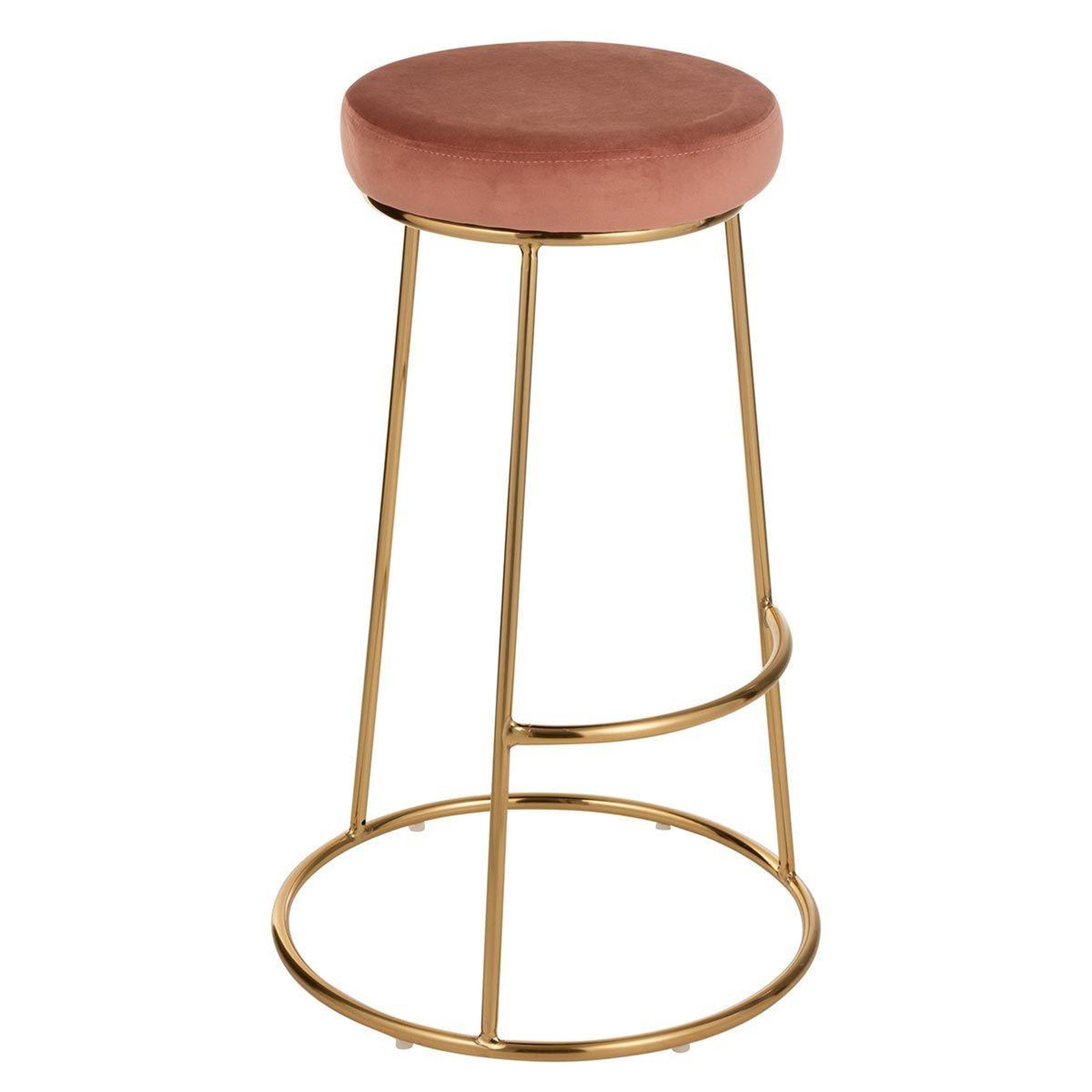 Voir la diapositive 4 : J-LINE Galette de chaise ronde  assise  34cm rose
