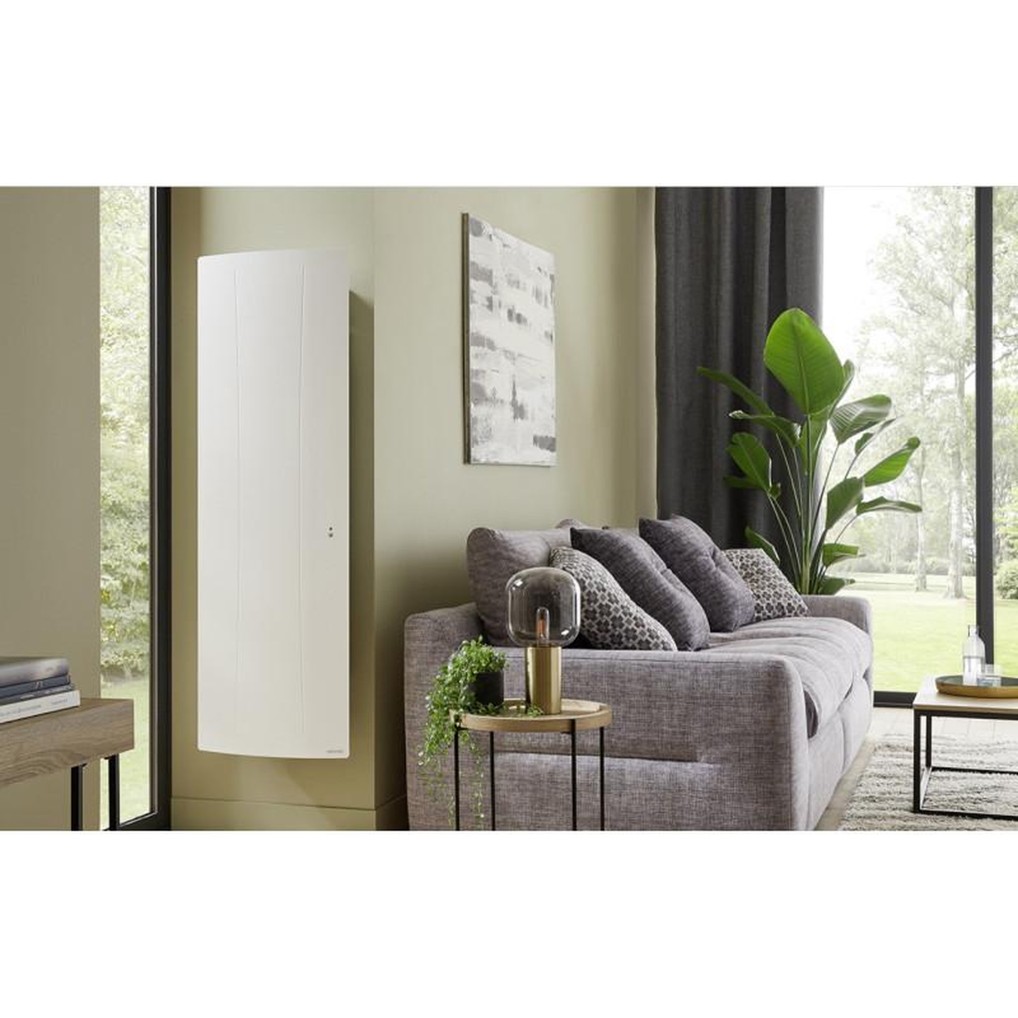 Voir la diapositive 3 : Atlantic Radiateur chaleur 1500W AGILIA vertical pilotage intelligent connecté blanc carat ATLANTIC 518417