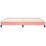 Voir la diapositive 5 : VIDAXL Cadre de lit sans matelas rose 200x200 cm velours