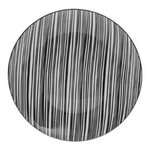 SECRET DE GOURMET Lot de 6 Assiettes à Dessert  Bohemia Zèbre  19cm Noir