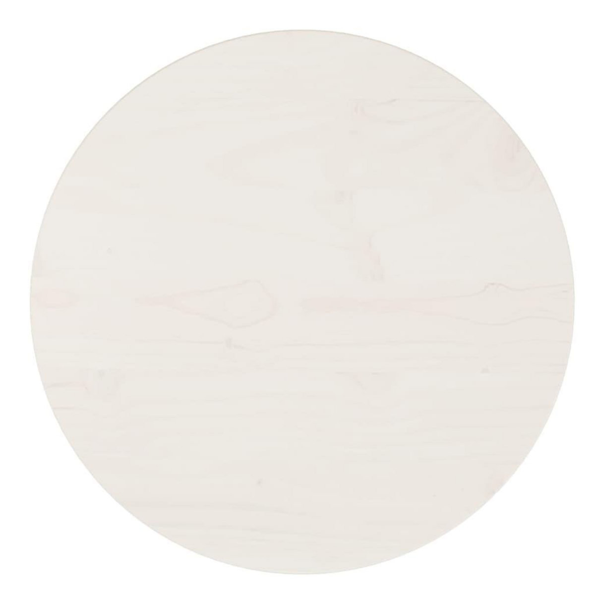 VIDAXL Dessus de table Blanc Ø40x2,5 cm Bois de pin massif
