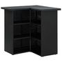 Voir la diapositive 4 : VIDAXL Table d'angle de bar Noir 100x50x105 cm Resine tressee