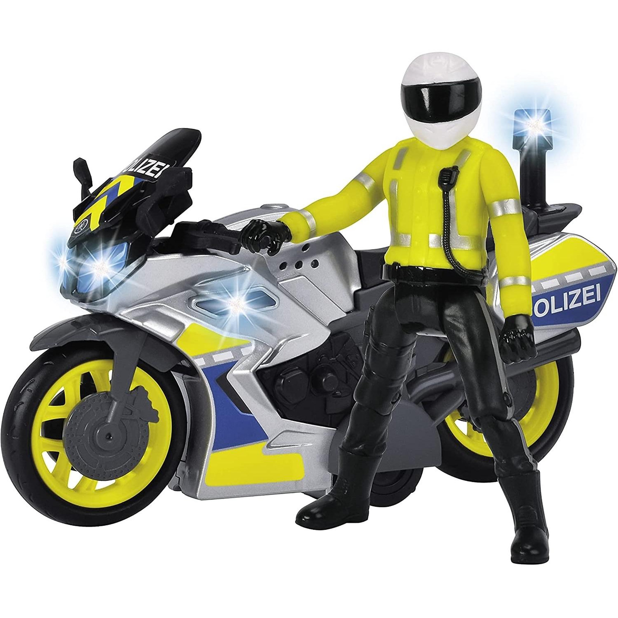 Voir la diapositive 2 : Dickie Toys Dickie Police Motorcycle with Cop 203712018