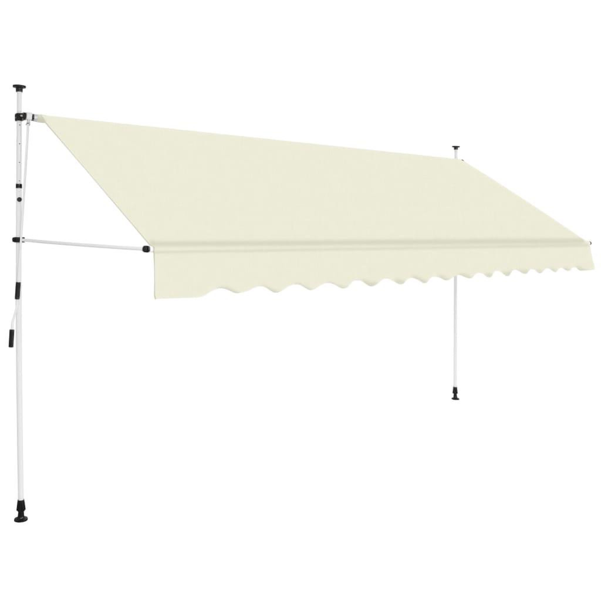 Voir la diapositive 1 : VIDAXL Auvent manuel retractable 400 cm Creme
