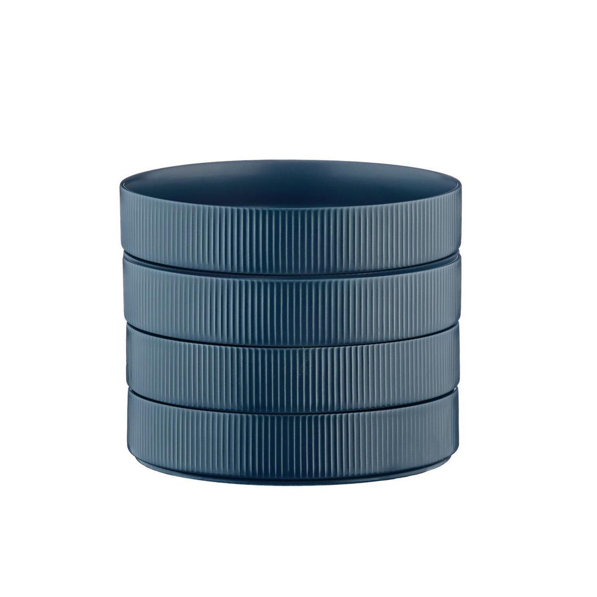 BJORN Assiette creuse SCANDI Ø21,5cm - 4 pièces - Marine