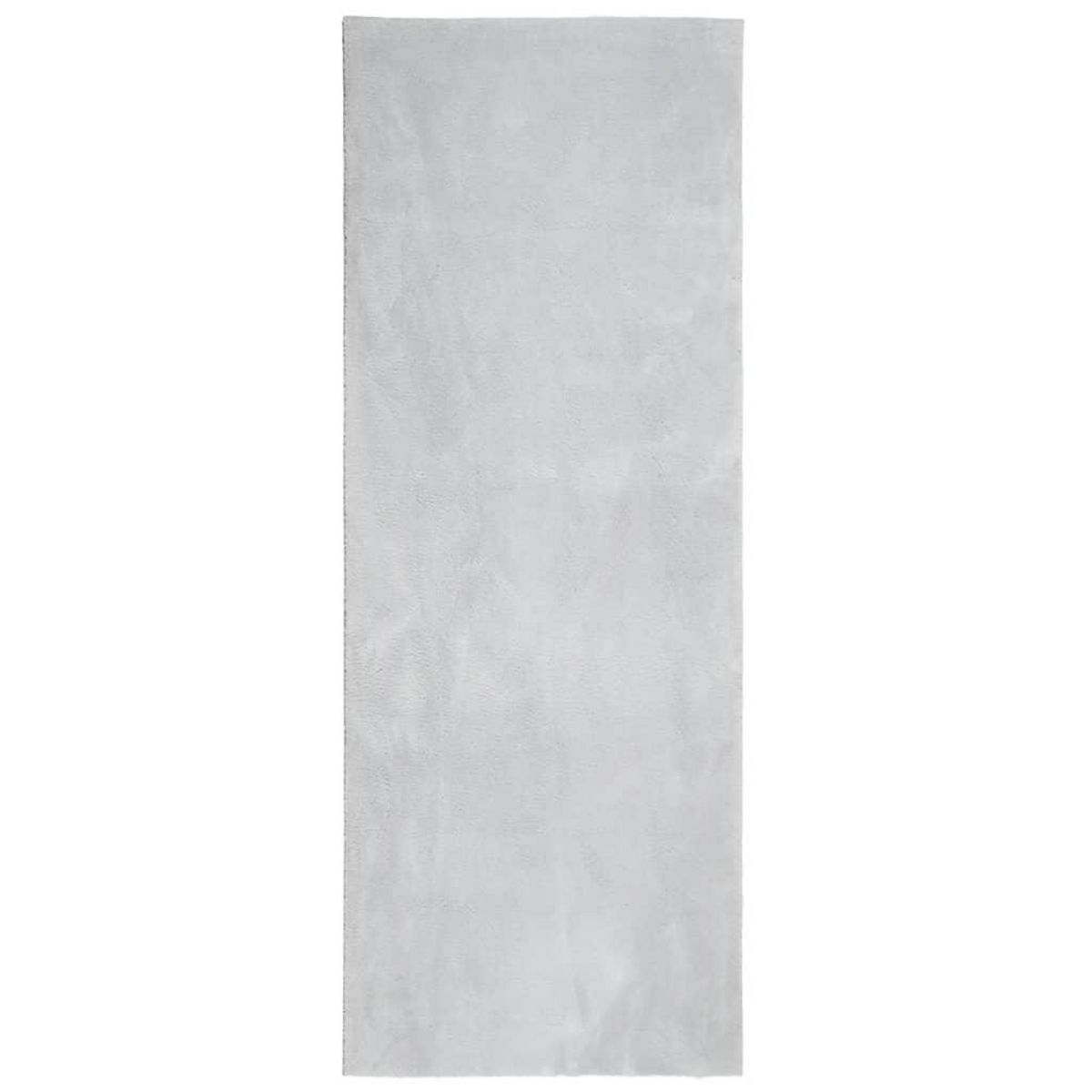 VIDAXL Tapis HUARTE a poils courts doux et lavable gris 80x200 cm