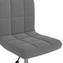 Voir la diapositive 4 : VIDAXL Chaise pivotante a manger Gris fonce Velours