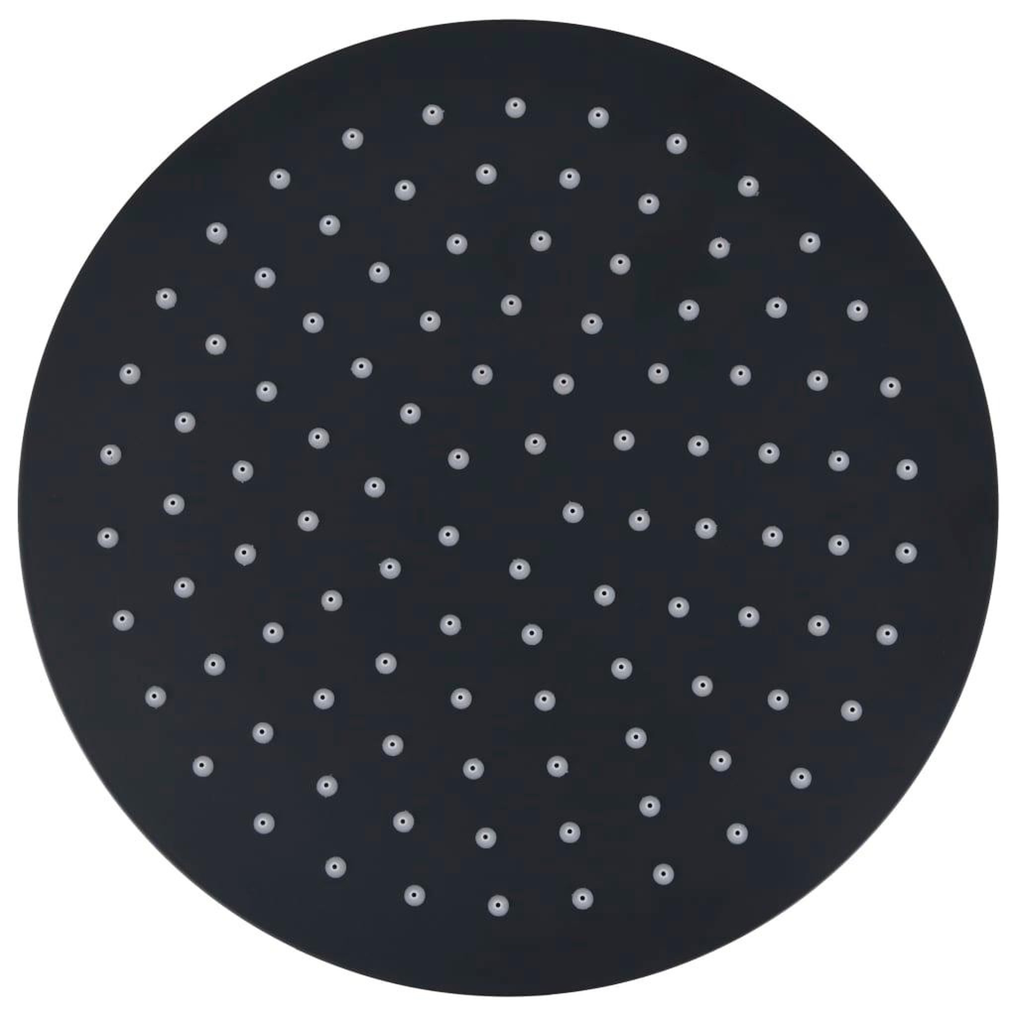Voir la diapositive 2 : VIDAXL Pomme de douche pluie Acier inoxydable 25 cm Ronde Noir